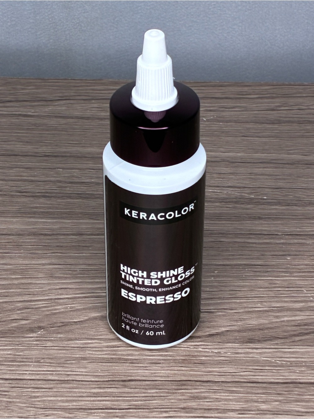 🐼 3/$25 NWT Keracolor High Shine Tinted Gloss - Espresso (Brown)
